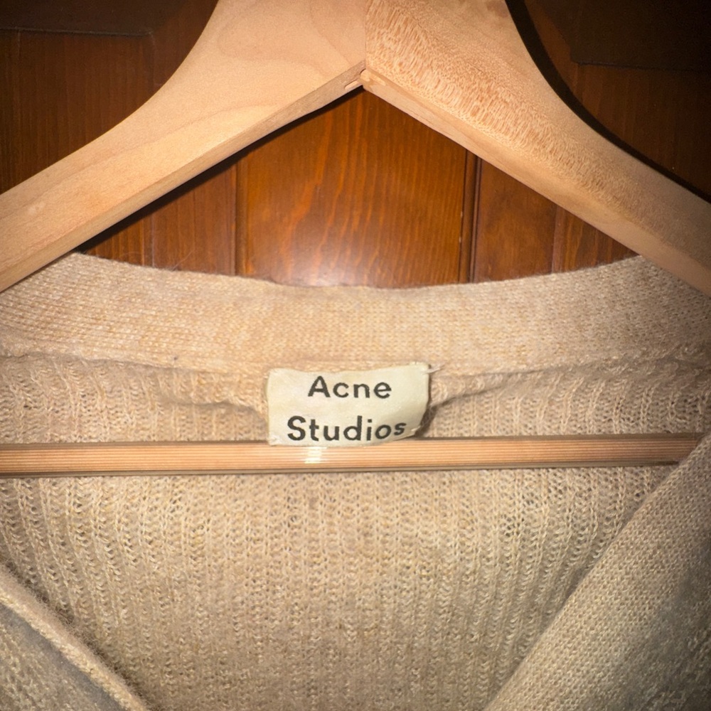 Acne Studios Ivelia Alpaca PSS18 Women's Beige Cowl Sweater